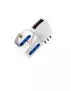 Adattatore di Rete Verticale MKC - Spina 16A - 2 Prese 10A - 492519356 (Bianco)