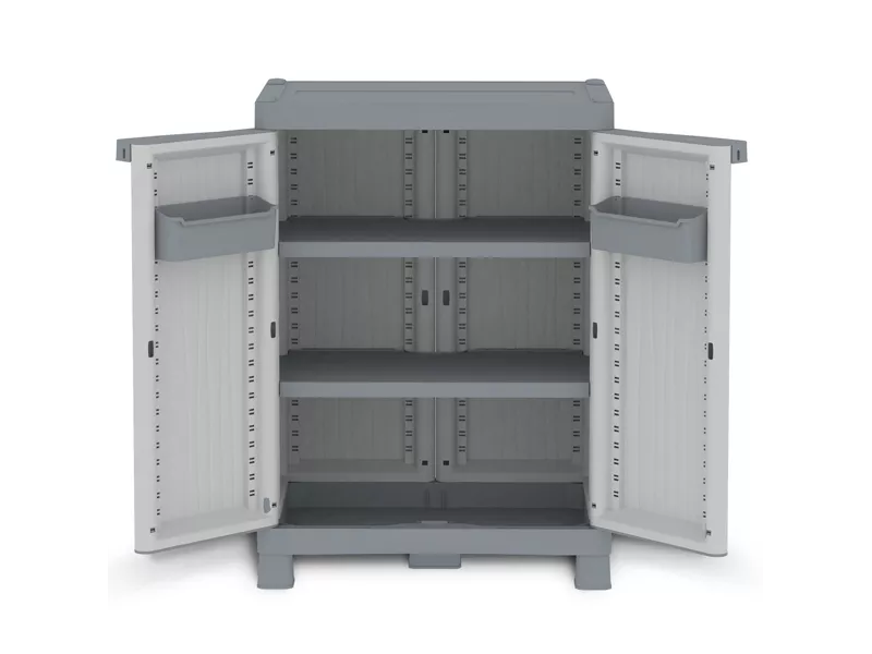 Armadio in Polipropilene Domino Wave Terry Store Age - 70x43,8x97,6 cm - 1002569 (Grigio)