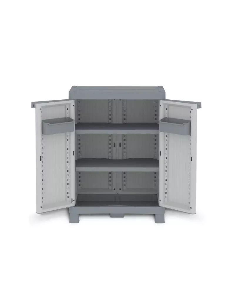 Armadio in Polipropilene Domino Wave Terry Store Age - 70x43,8x97,6 cm - 1002569 (Grigio) Armadio in Polipropilene Domino Wave Terry Store Age - 70x43,8x97,6 cm - 1002569 (Grigio)