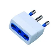 Adattatore di Rete con Spina MKC - Spina 16A - 1 Presa Bipasso 10A/16A - 492518885 (Bianco)