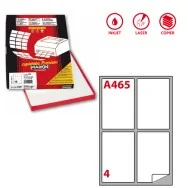 Etichette Adesive Markin - A4 - 139x99,1 mm - X210A465 (Bianco Conf. 100)