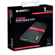 Hard Disk Portatile Esterno X200 Emtec - SSD - USB 3.1 - 1TB - ECSSD1TX200 (Nero)