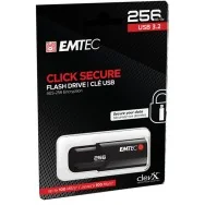 Pen Drive B120 Click Secure Emtec - USB 3.2 - 256 GB - ECMMD256GB123 (Nero)