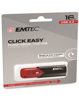 Pen Drive B110 Click Easy Emtec - USB 3.2 - 16 GB - ECMMD16GB113 (Rosso)