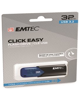 Pen Drive B110 Click Easy Emtec - USB 3.2 - 32 GB - ECMMD32GB113 (Rosso)