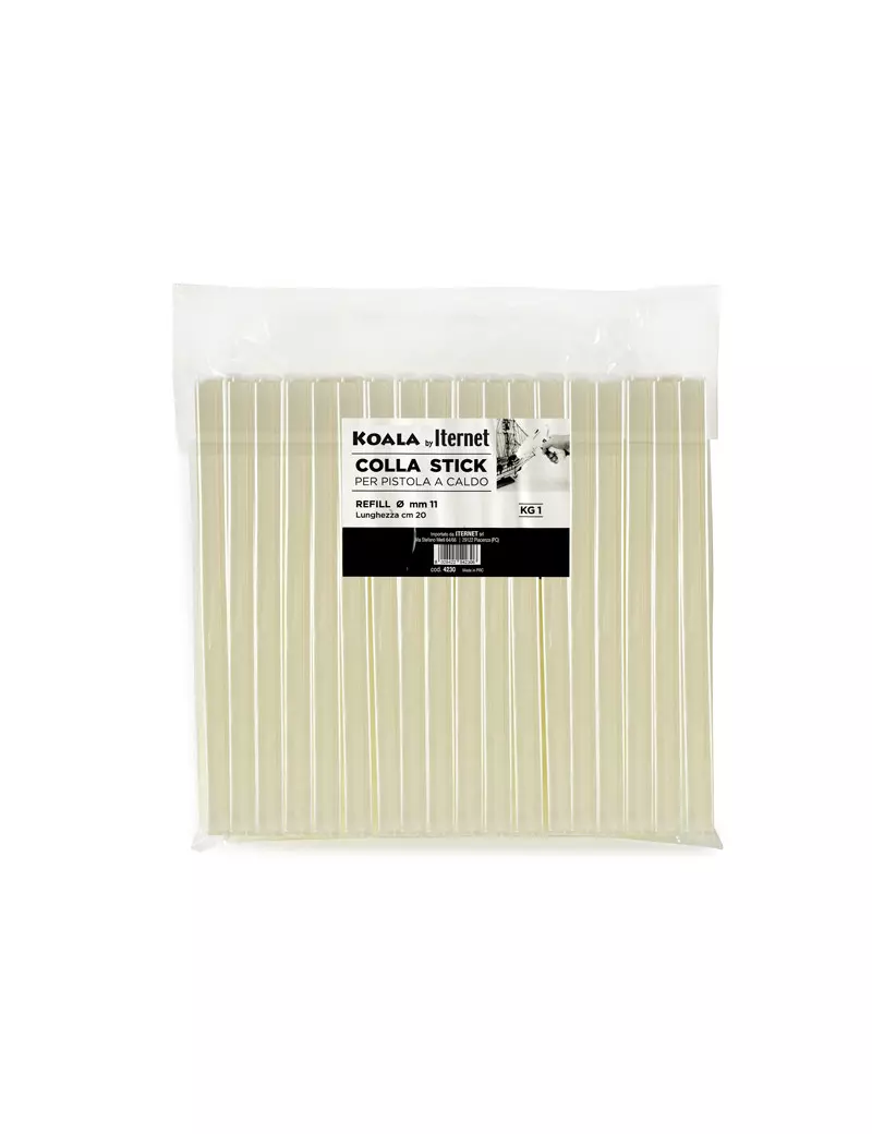 Colla Termofusibile in Stick Koala - 20 cm - 4230 (Bianco Conf. 1 kg) Colla Termofusibile in Stick Koala - 20 cm - 4230 (Bianco Conf. 1 kg)