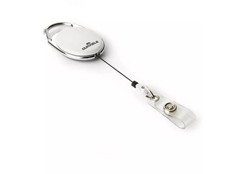 Cordoncino con Meccanismo a Chiocciola Yo-Yo Style Durable - 80 cm - 8324-02 (Bianco Conf. 10)