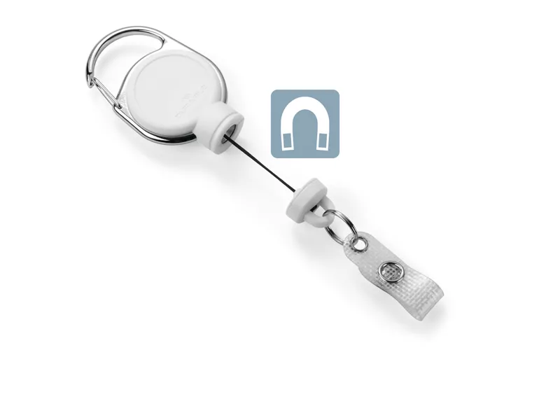 Cordoncino con Meccanismo a Chiocciola Extra Strong Durable - 60 cm - 8329-02 (Bianco)