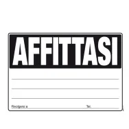 Cartello di Comunicazione - Affittasi - 24x33 cm - E9203 (Assortiti Conf. 20)