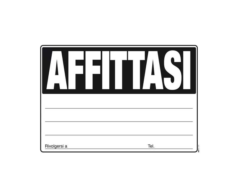 Cartello di Comunicazione - Affittasi - 24x33 cm - E9203 (Assortiti Conf. 20) Cartello di Comunicazione - Affittasi - 24x33 cm - E9203 (Assortiti Conf. 20)
