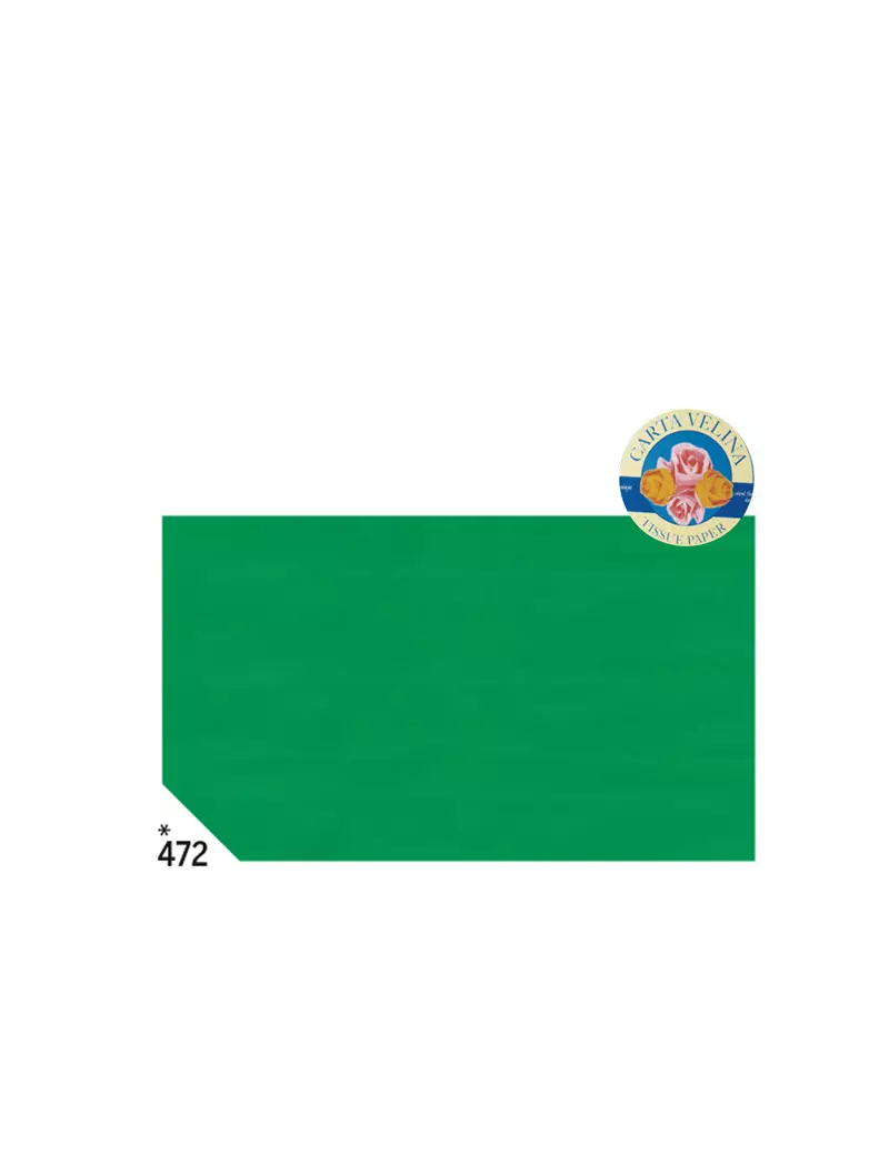 Carta Velina Rex Sadoch - 50x70 cm - KV106472 (Verde Prato Conf. 26)
