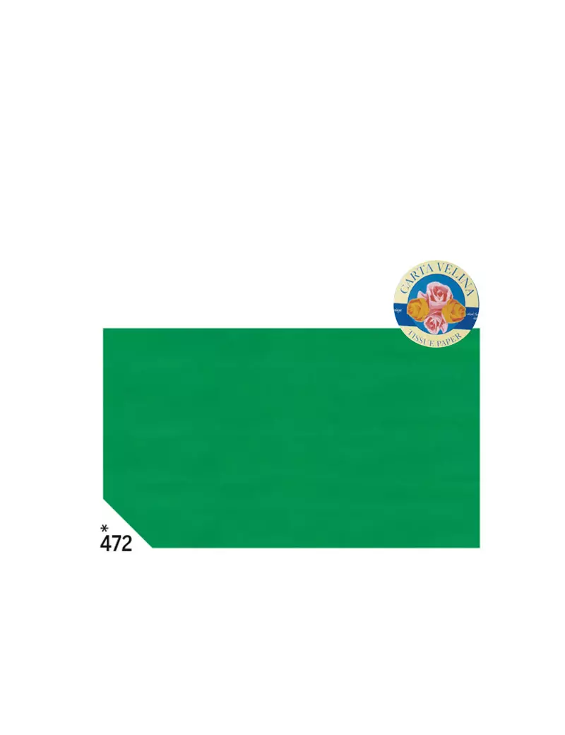 Carta Velina Rex Sadoch - 50x70 cm - KV106472 (Verde Prato Conf. 26) Carta Velina Rex Sadoch - 50x70 cm - KV106472 (Verde Prato Conf. 26)