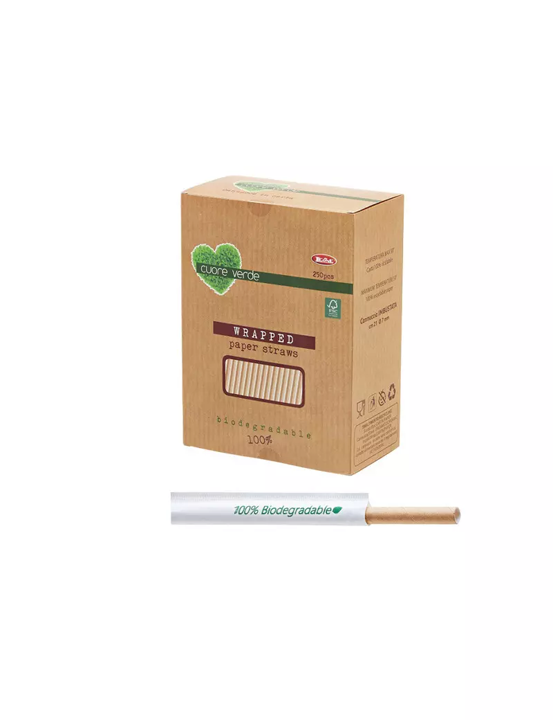 Cannucce in Carta Kraft Bio Big Party - 21 cm - B950 (Avana Conf. 250) Cannucce in Carta Kraft Bio Big Party - 21 cm - B950 (Avana Conf. 250)