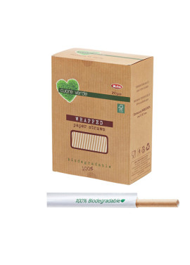 Cannucce in Carta Kraft Bio Big Party - 21 cm - B950 (Avana Conf. 250)