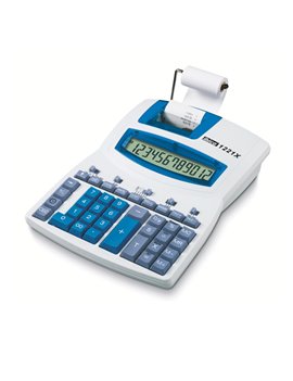 Calcolatrice Scrivente 1221X IBICO - IB410055 (Bianco e Blu)
