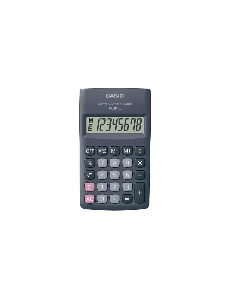 Calcolatrice Tascabile HL-815L Casio (Grigio) Calcolatrice Tascabile HL-815L Casio (Grigio)