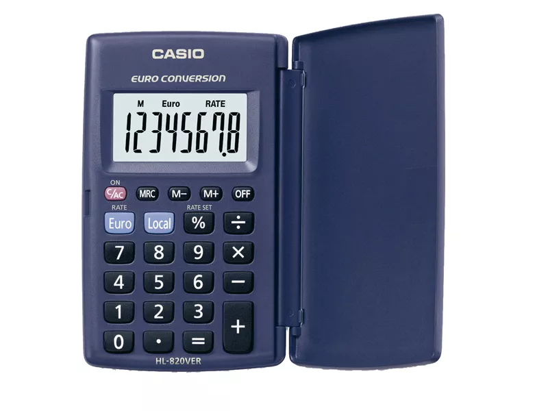 Calcolatrice Tascabile HL-820VER Casio (Blu)