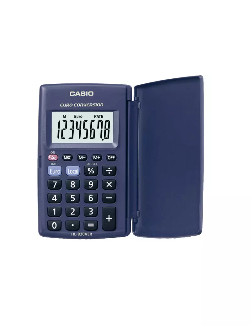 Calcolatrice Tascabile HL-820VER Casio (Blu)