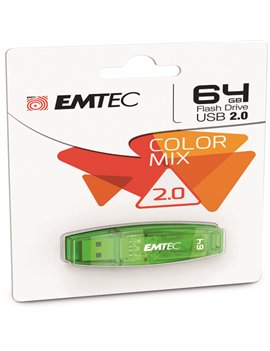 Pen Drive B110 Click Easy Emtec - USB 3.2 - 64 GB - ECMMD64GB113 (Verde)