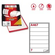 Etichette Adesive Markin - A4 - 190x38 mm - X210A467 (Bianco Conf. 100)