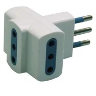 Adattatore di Rete Triplo MKC - 3 Prese 10A - 492518032 (Bianco)
