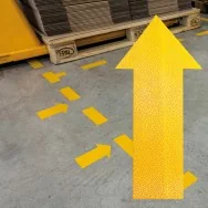 Adesivo di Segnalazione Durable - Croce - 10x20 cm - 1705-04 (Giallo Conf. 10)