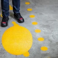 Adesivo di Segnalazione Durable - Punto - 10 cm - 1704-04 (Giallo Conf. 10)