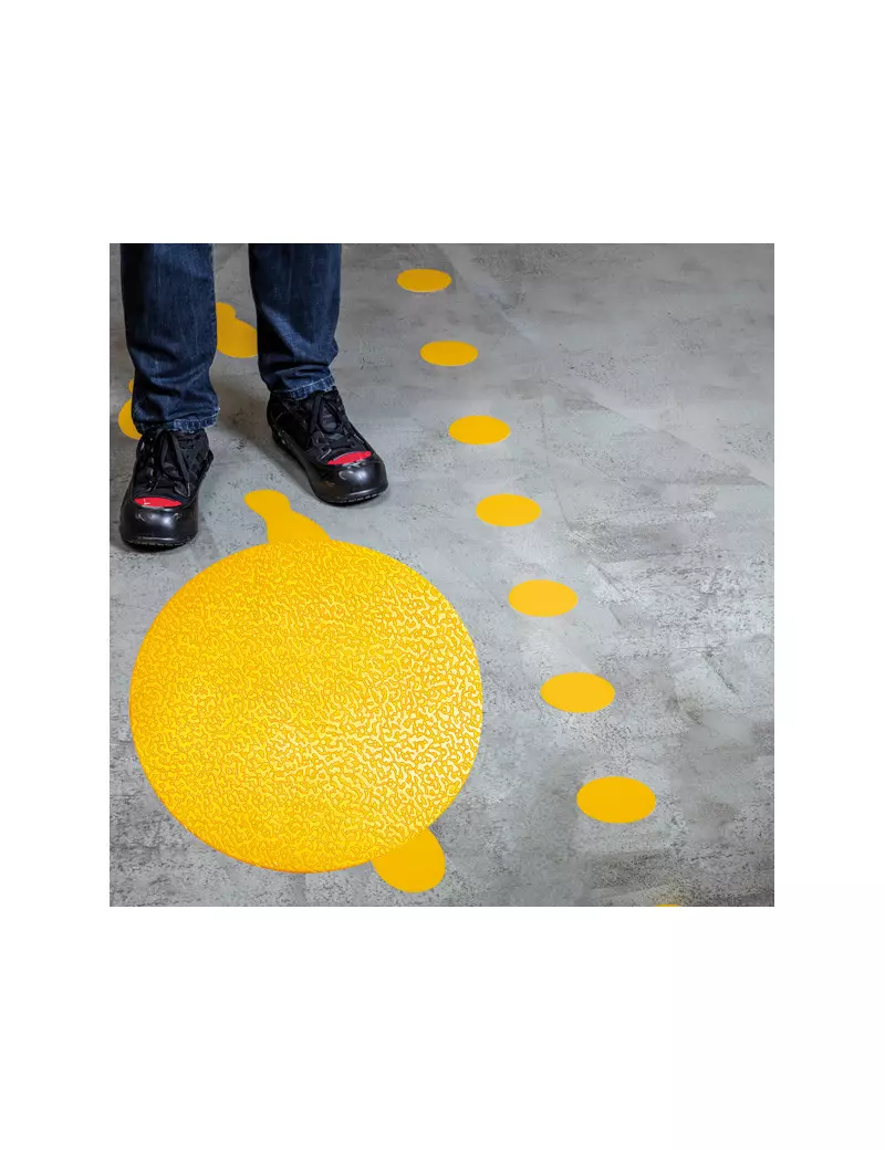 Adesivo di Segnalazione Durable - Punto - 10 cm - 1704-04 (Giallo Conf. 10) Adesivo di Segnalazione Durable - Punto - 10 cm - 1704-04 (Giallo Conf. 10)