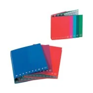 Cartella Monocromo a 4 Anelli Pigna - 27x32 cm - 001196330 (Assortiti Conf. 5)