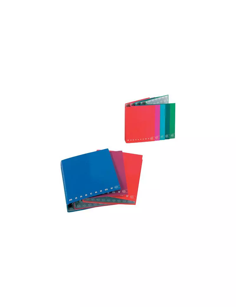 Cartella Monocromo a 4 Anelli Pigna - 27x32 cm - 001196330 (Assortiti Conf. 5) Cartella Monocromo a 4 Anelli Pigna - 27x32 cm - 001196330 (Assortiti Conf. 5)