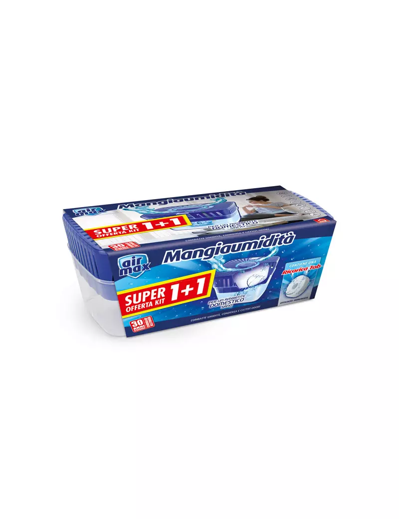 Kit Mangiaumidità Tab Vortex Airmax - 450 g - D0026 (Conf. 2) Kit Mangiaumidità Tab Vortex Airmax - 450 g - D0026 (Conf. 2)
