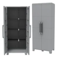 Armadio in Polipropilene Transforming Modular 4 Terry Store Age - 78x43,6x184,4 cm - 1002905 (Grigio)