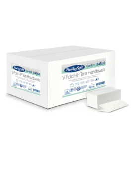 Asciugamani a V Comfort Bulky Soft - 2 Veli - 210 Strappi - 84550 (Bianco Conf. 15)