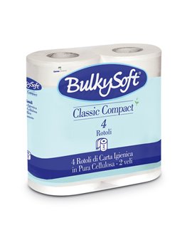 Carta Igienica Bulky Soft - 2 Veli - 500 Strappi - 66440 (Bianco Conf. 4)