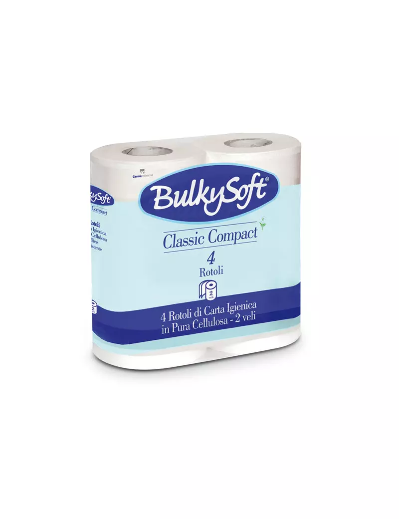 Carta Igienica Bulky Soft - 2 Veli - 500 Strappi - 66440 (Bianco Conf. 4) Carta Igienica Bulky Soft - 2 Veli - 500 Strappi - 66440 (Bianco Conf. 4)