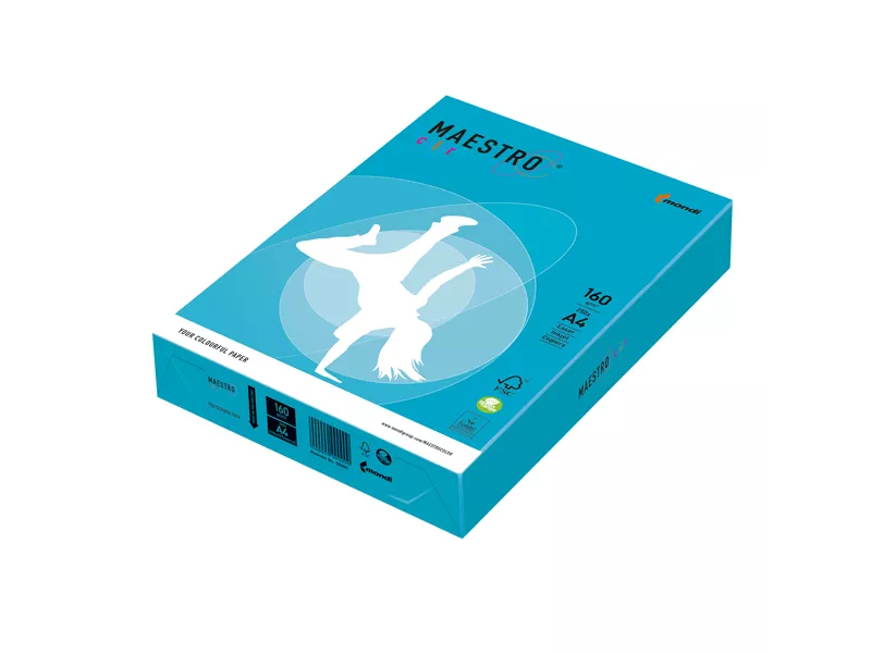 Carta Colorata Maestro Color Mondi - A4 - 160 g - 7238 (Azzurro Forte Conf. 250) Carta Colorata Maestro Color Mondi - A4 - 160 g - 7238 (Azzurro Forte Conf. 250)
