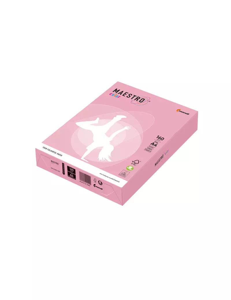Carta Colorata Maestro Color Mondi - A4 - 160 g - 7241 (Rosa Tenue Conf. 250) Carta Colorata Maestro Color Mondi - A4 - 160 g - 7241 (Rosa Tenue Conf. 250)