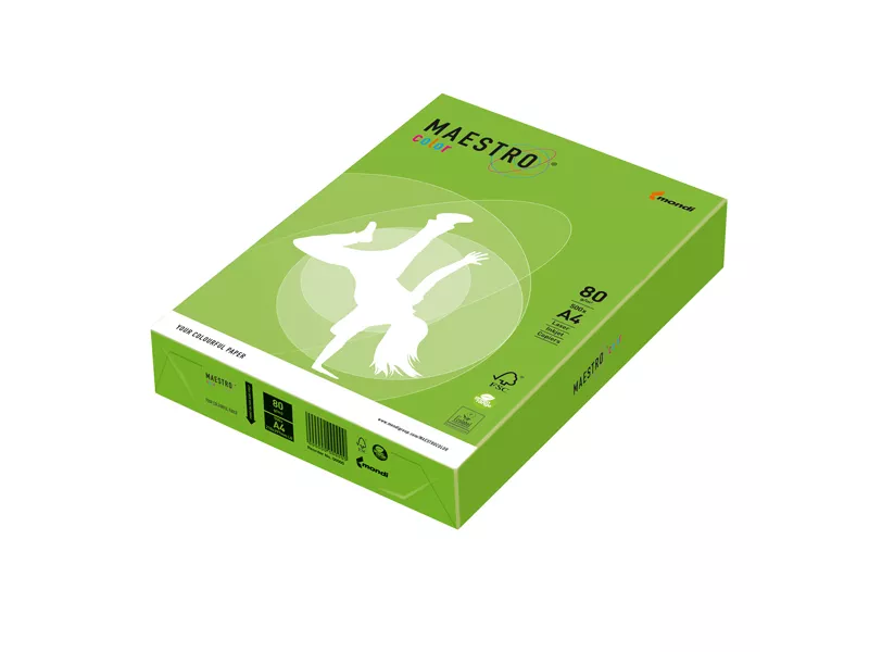 Carta Colorata Maestro Color Mondi - A4 - 80 g - 7043 (Verde Forte Conf. 500) Carta Colorata Maestro Color Mondi - A4 - 80 g - 7043 (Verde Forte Conf. 500)