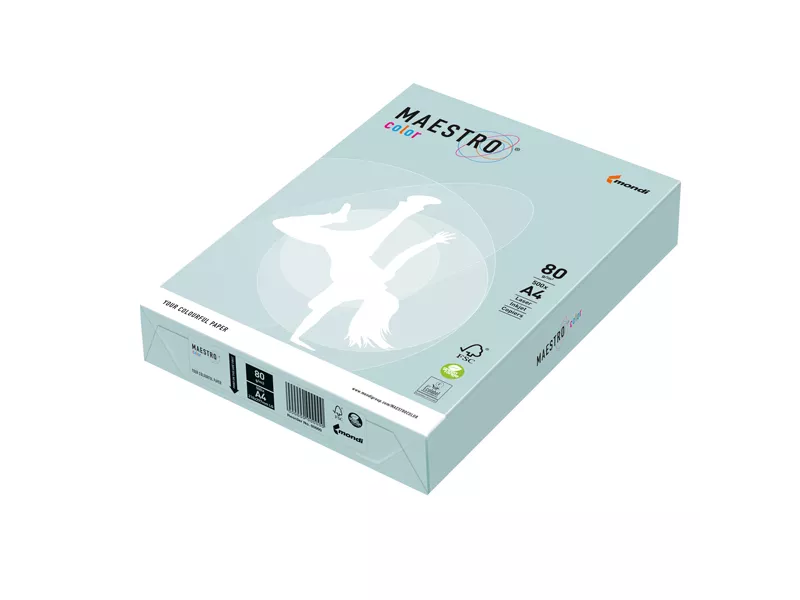 Carta Colorata Maestro Color Mondi - A4 - 80 g - 7008 (Azzurro Tenue Conf. 500) Carta Colorata Maestro Color Mondi - A4 - 80 g - 7008 (Azzurro Tenue Conf. 500)