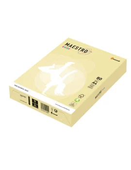 Carta Colorata Maestro Color Mondi - A4 - 80 g - 7008 (Giallo Tenue Conf. 500)