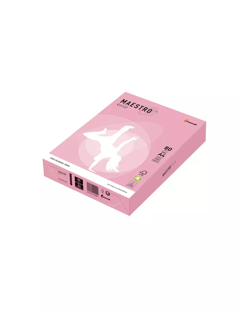Carta Colorata Maestro Color Mondi - A4 - 80 g - 7005 (Rosa Tenue Conf. 500) Carta Colorata Maestro Color Mondi - A4 - 80 g - 7005 (Rosa Tenue Conf. 500)