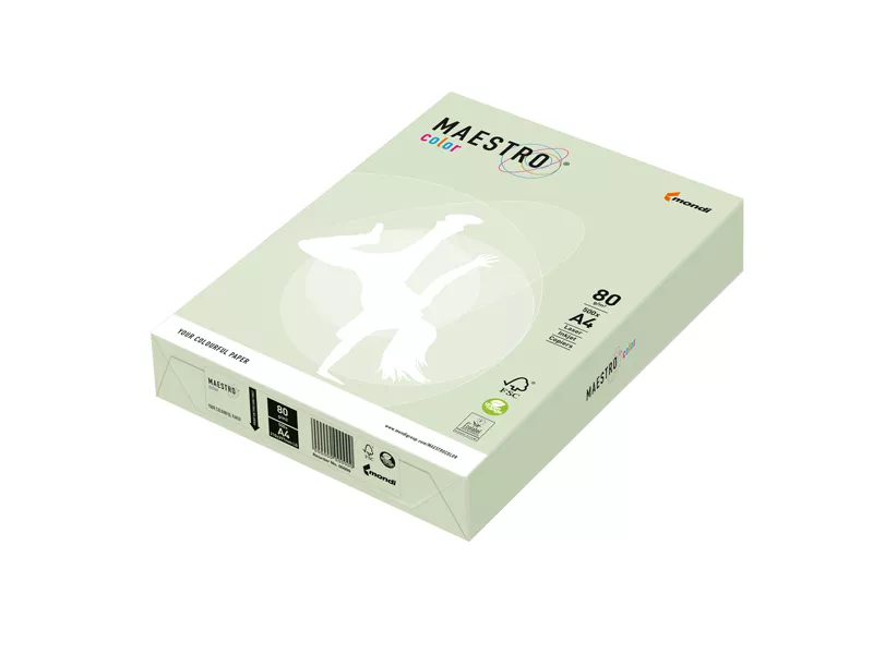 Carta Colorata Maestro Color Mondi - A4 - 80 g - 7012 (Verde Tenue Conf. 500)