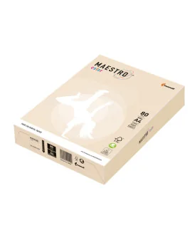 Carta Colorata Maestro Color Mondi - A4 - 80 g - 7002 (Crema Tenue Conf. 500)
