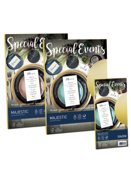 Carta Special Events Metallizzata Favini - A4 - 120 g - A69Q154 (Crema Conf. 20)