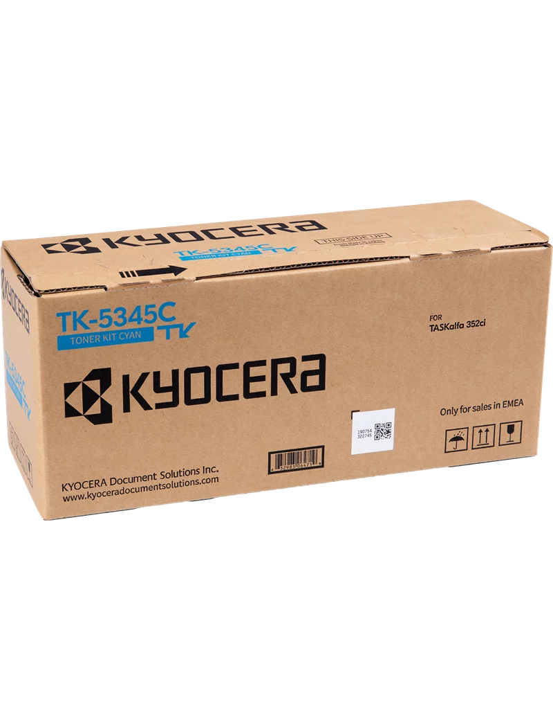 Toner Originale Kyocera TK-5345C 1T02ZLCNL0 (Ciano 9000 pagine) Toner Originale Kyocera TK-5345C 1T02ZLCNL0 (Ciano 9000 pagine)