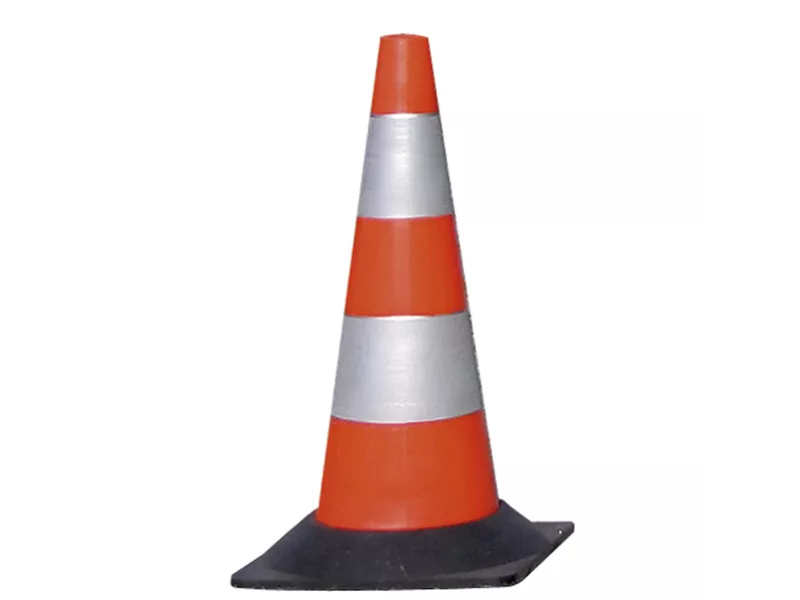 Cono Segnaletico Stradale - 50 cm - CO81R (Rosso e Bianco)