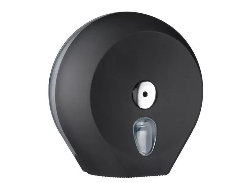 Dispenser per Carta Igienica Mini Jumbo Mar Plast - 27x12,8x27,3 cm - A75610NE (Nero) Dispenser per Carta Igienica Mini Jumbo Mar Plast - 27x12,8x27,3 cm - A75610NE (Nero)
