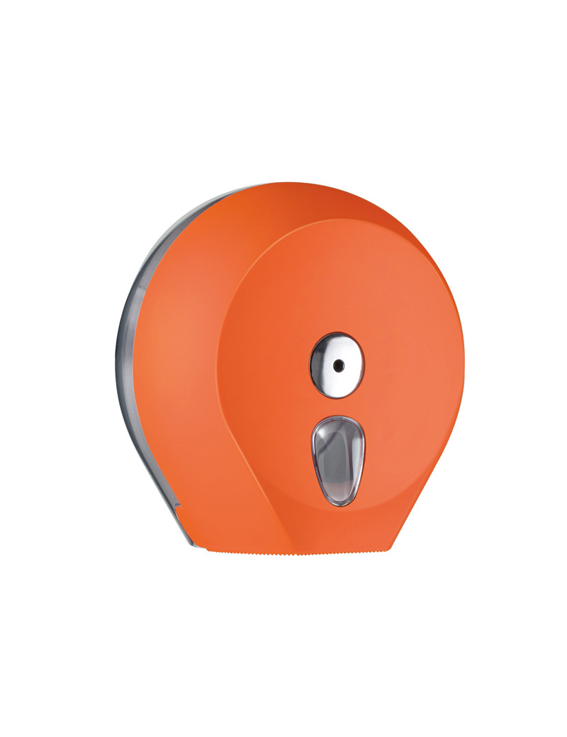 Dispenser per Carta Igienica Mini Jumbo Mar Plast - 27x12,8x27,3 cm - A75610NE (Arancione)