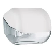 Dispenser per Carta Igienica in Rotolo o Interfogliata Mar Plast - 15x14,8x14 cm - A61900BI (Bianco)