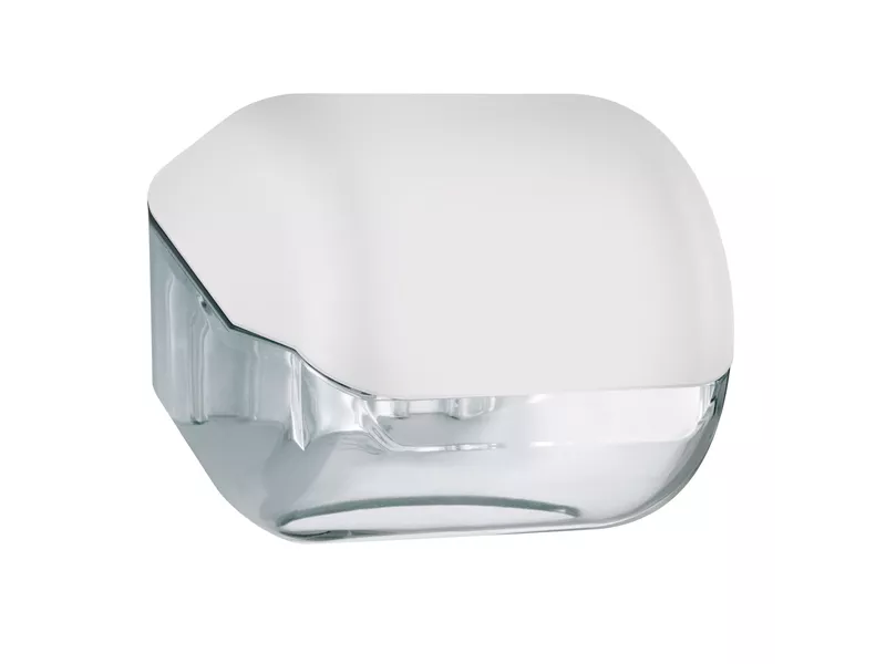 Dispenser per Carta Igienica in Rotolo o Interfogliata Mar Plast - 15x14,8x14 cm - A61900BI (Bianco) Dispenser per Carta Igienica in Rotolo o Interfogliata Mar Plast - 15x14,8x14 cm - A61900BI (Bianco)